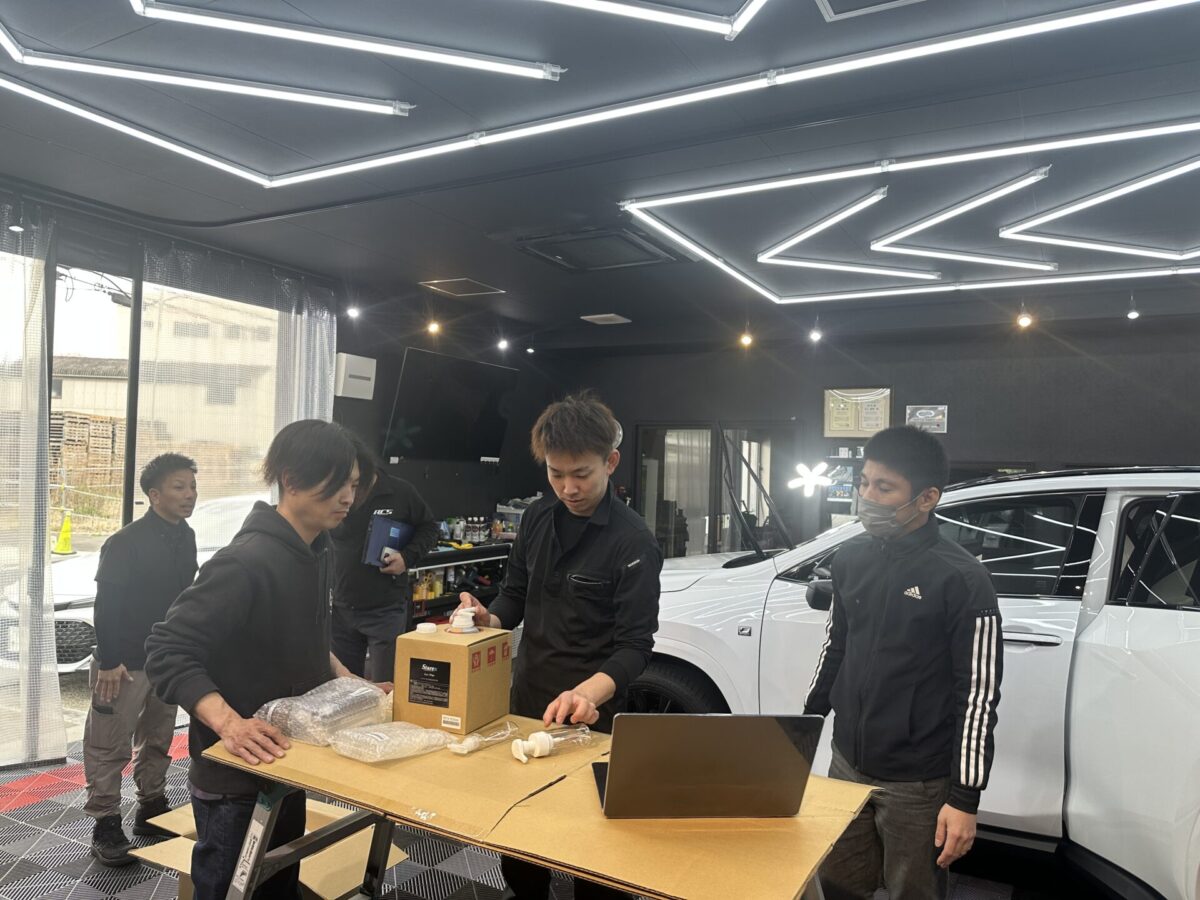 岡山県のTotal Car Support LINKS 水性シートコーティングを導入