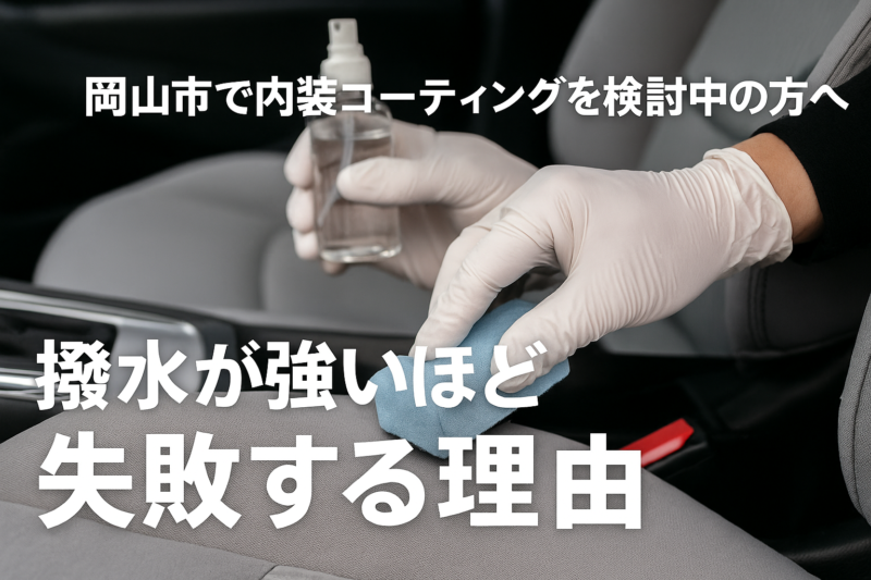 岡山市で内装コーティングを検討中の方へ｜撥水が強いほど“失敗する”本当の理由