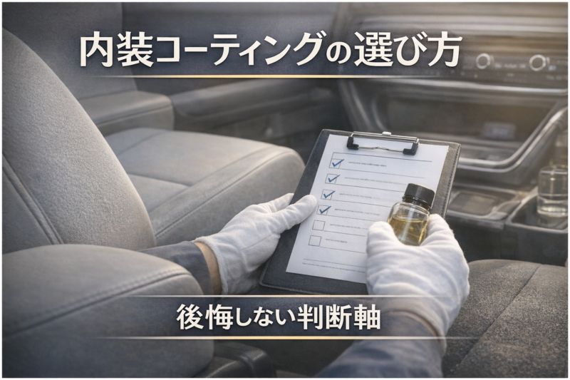 内装コーティングの選び方で後悔しないために｜上田市・冬の注意点