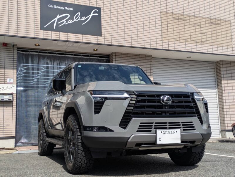 日焼け止め汚れ対策に｜新車LEXUS GX550内装コーティング施工例