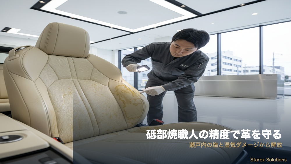 フレスコ 革シートの劣化・ひび割れ