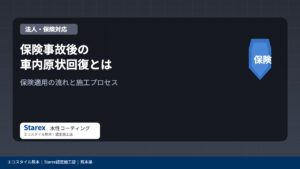 保険事故後の車内原状回復とは｜熊本の法人・保険会社様向けガイド