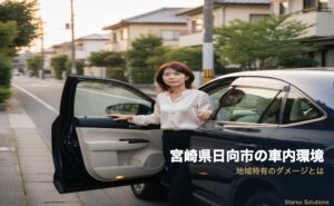 【宮崎・日向】紫外線と塩害が車内に与えるダメージと対策