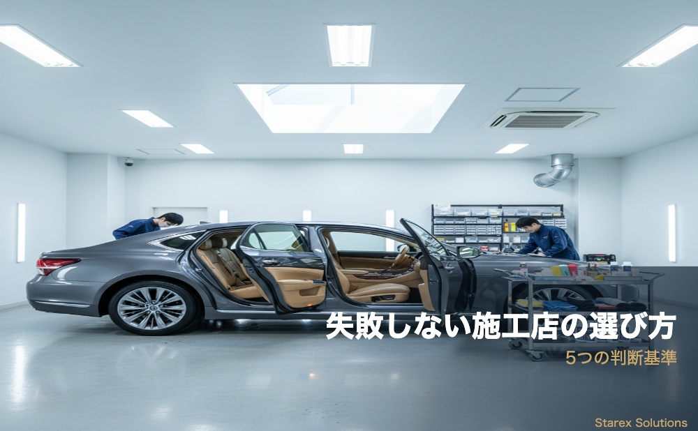 オートスタイル 施工店の選び方