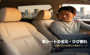 堺市の猛暑で革シートが劣化する理由｜カーメイクアートプロ