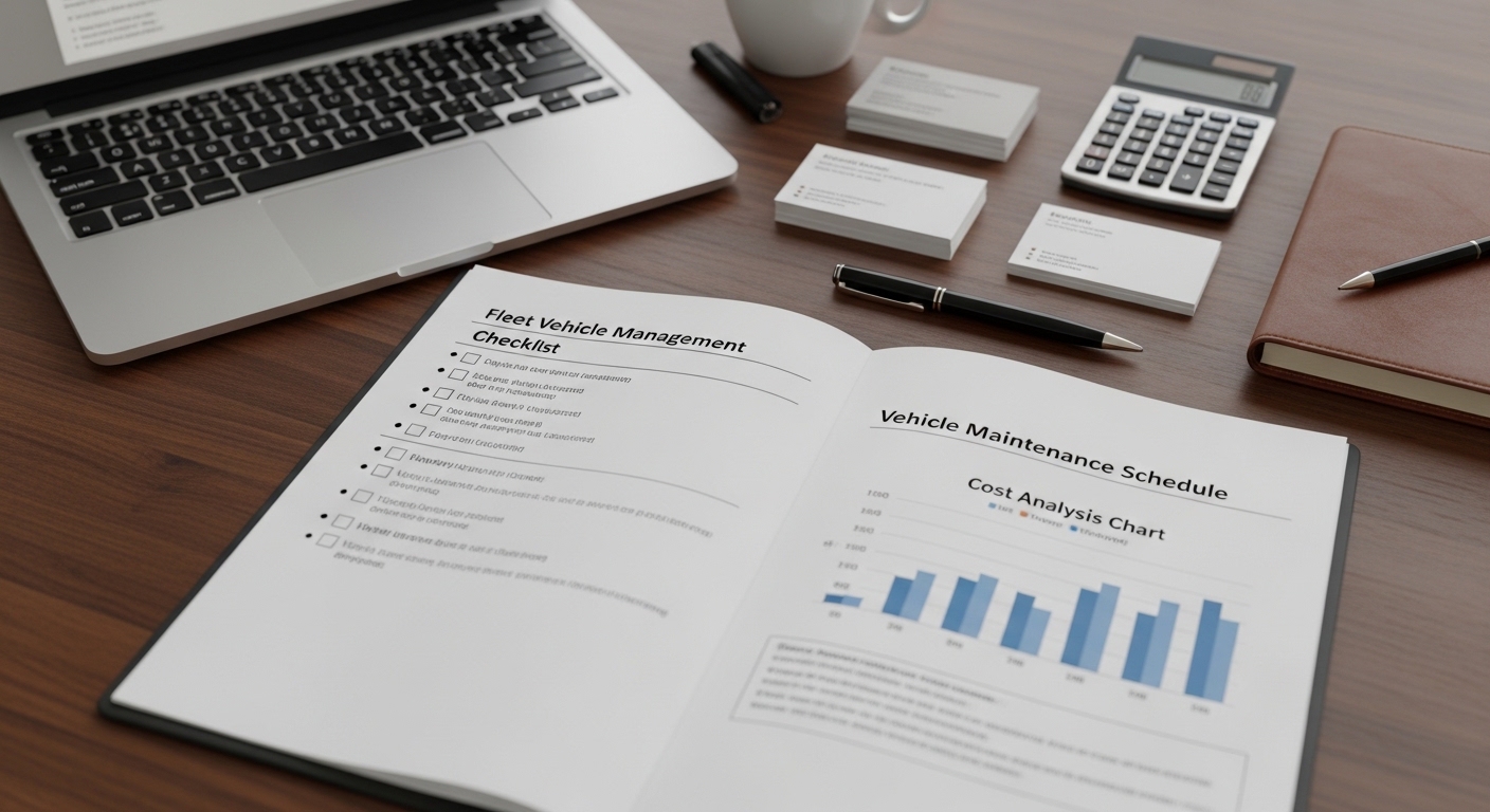 法人フリート管理のコスト削減チェックリストと車両管理ドキュメント