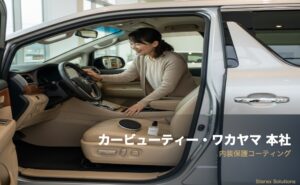 新車のシートを守るコーティング｜和歌山市のカービューティー・ワカヤマ