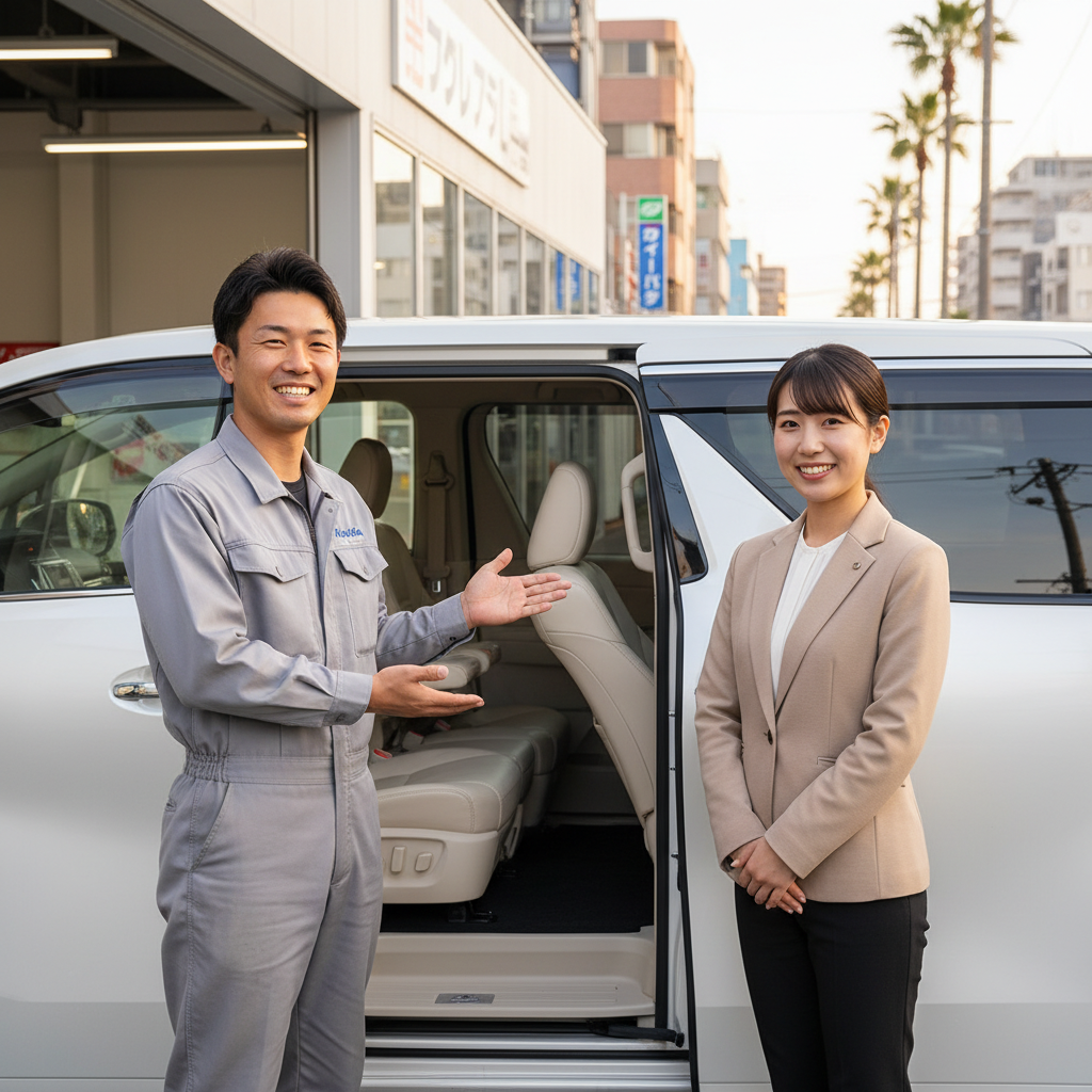 法人車両施工シーン