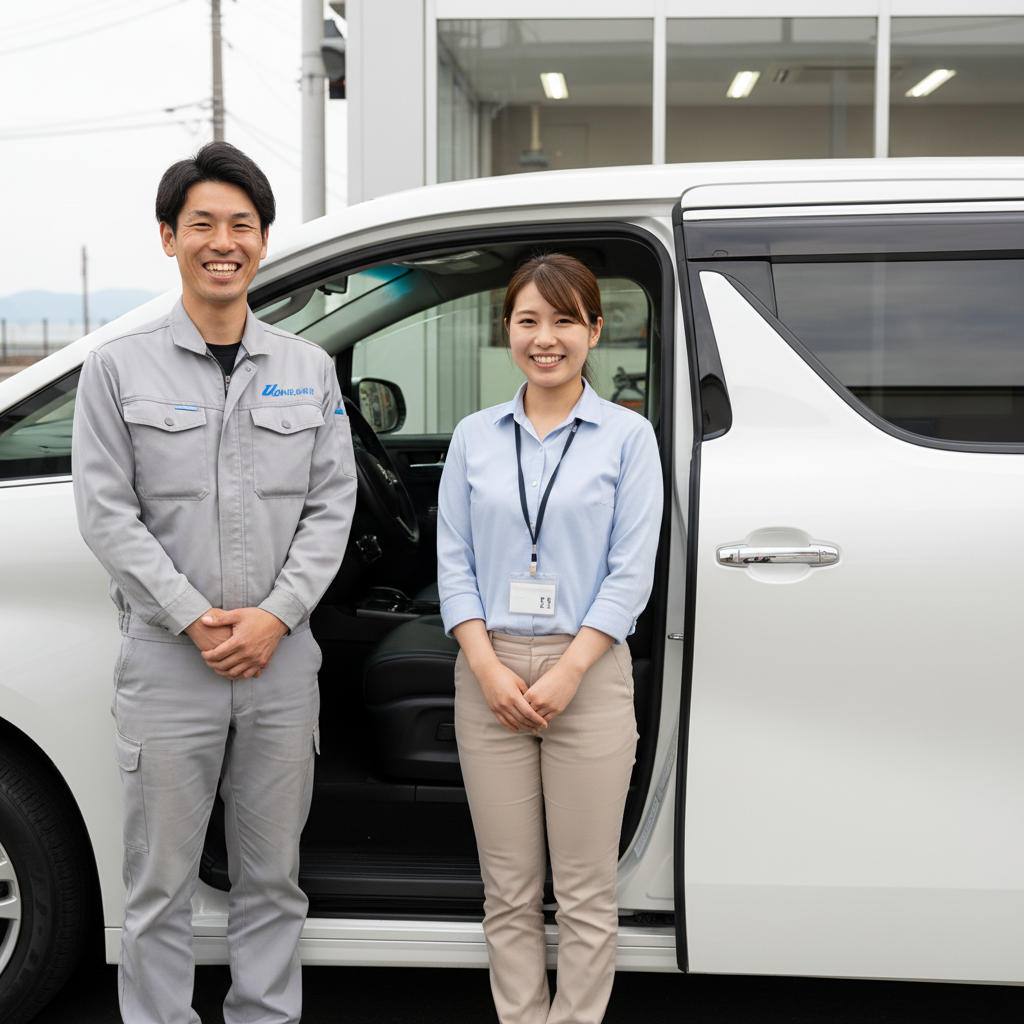 法人車両施工シーン