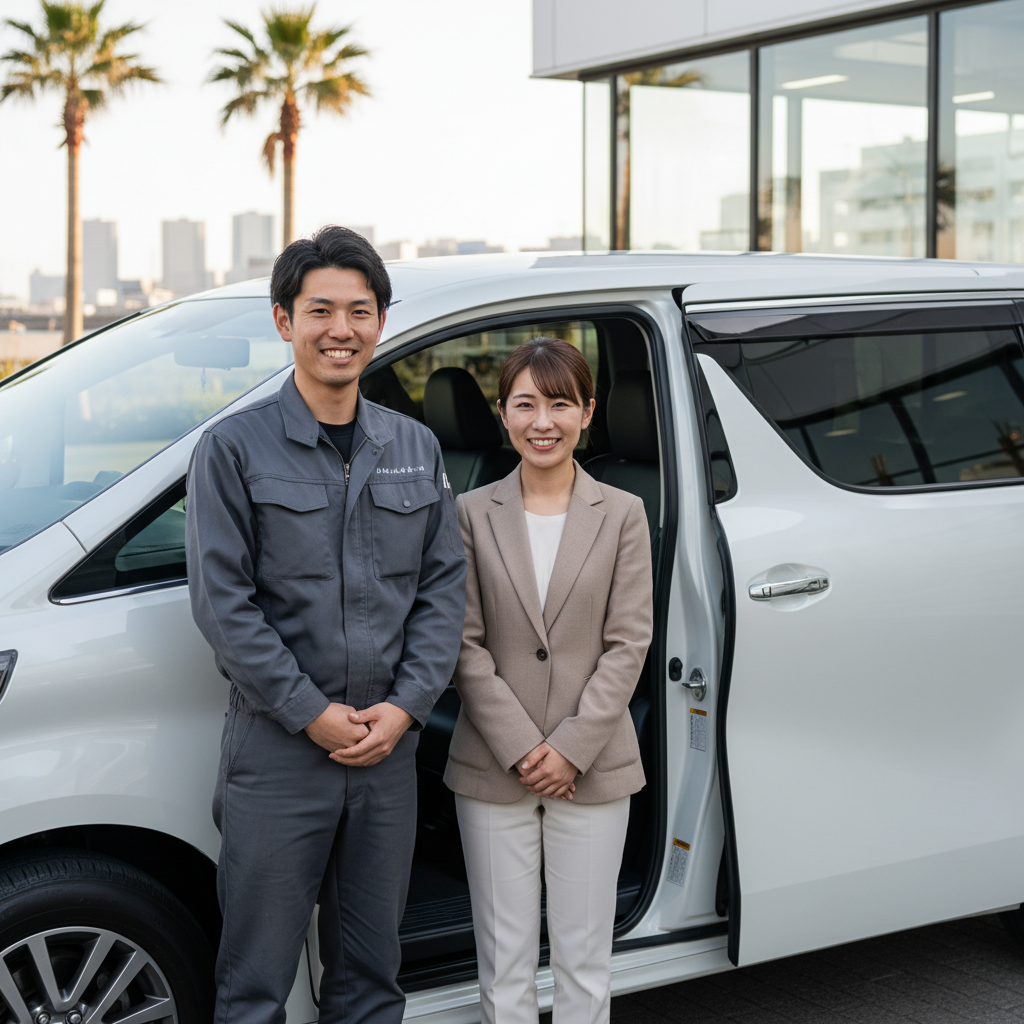 法人車両施工シーン