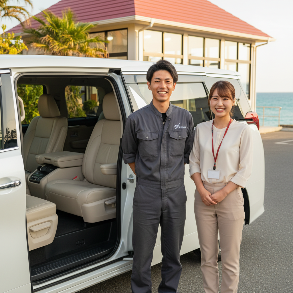 法人車両施工シーン