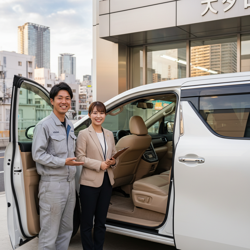 法人車両施工シーン