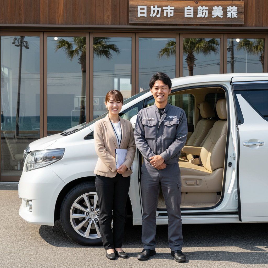 法人車両施工シーン