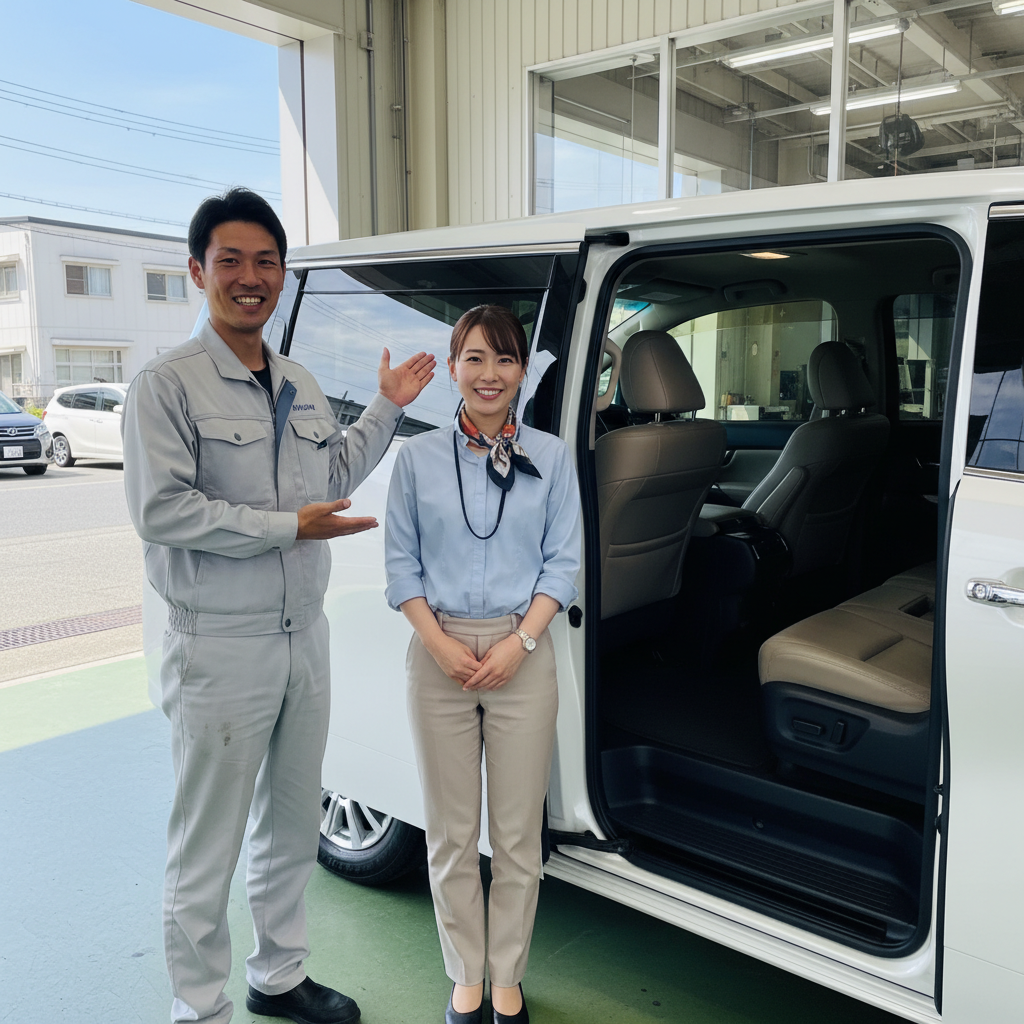 法人車両施工シーン