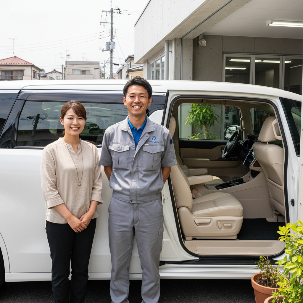 法人車両施工シーン