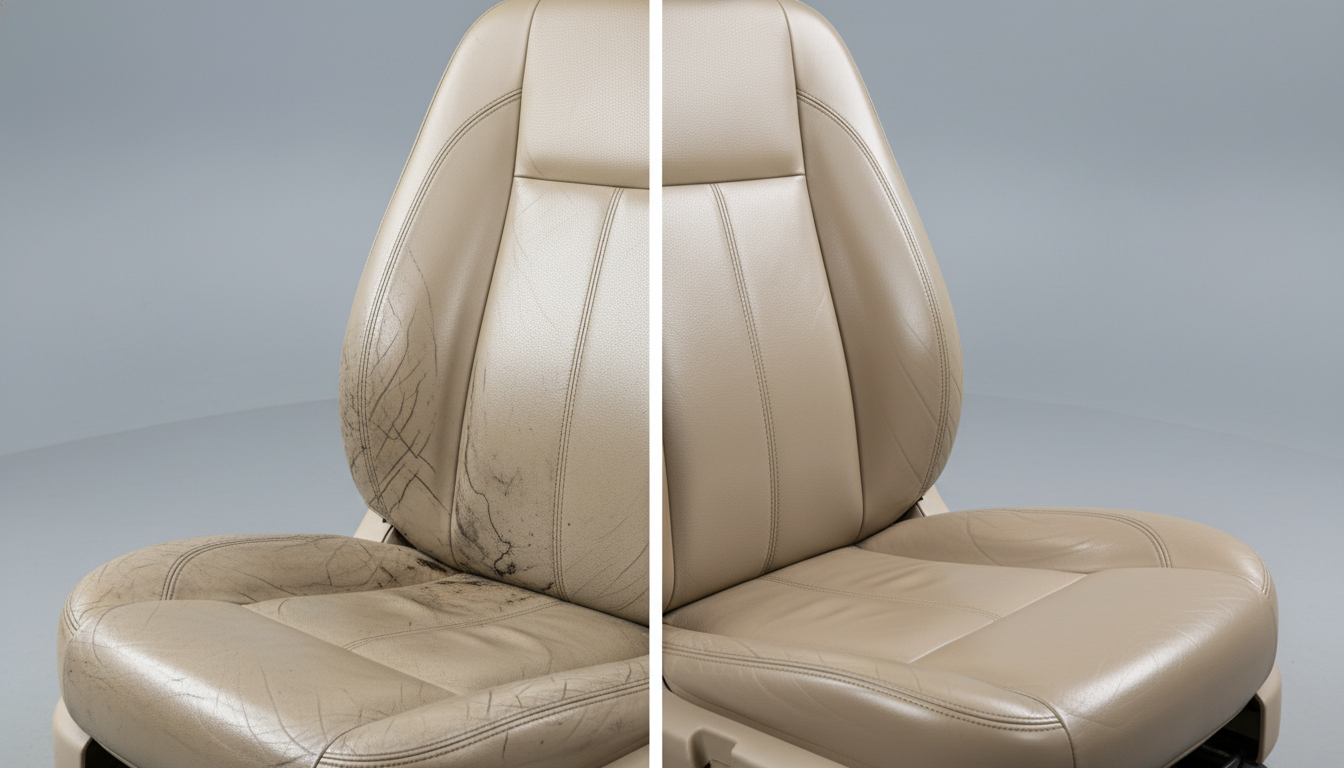 施工前後のシート状態比較