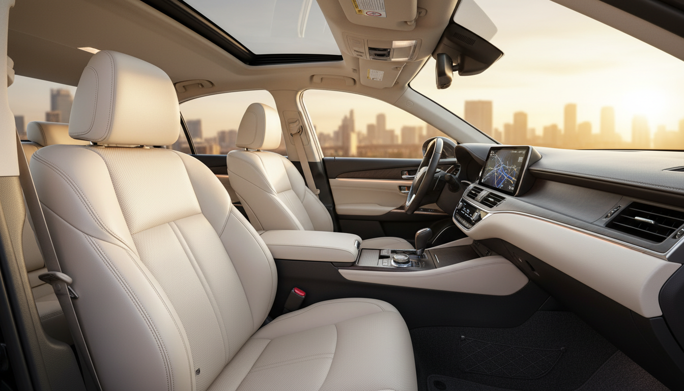 コーティング施工後の高級感あるシート