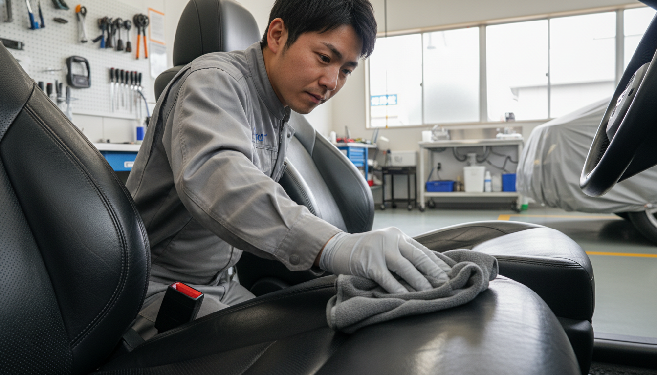 マイクロファイバーによる仕上げ磨き