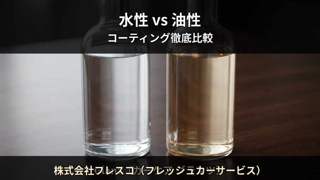 株式会社フレスコ（フレッシュカーサービス） T07 アイキャッチ / 水性 vs 油性