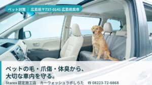 【呉市】なぜ犬の毛は車内に吸い寄せられるのか——仕組みから守るラボしらたのペット対策