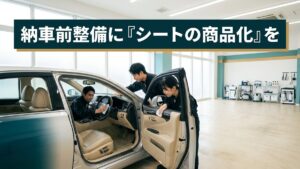納車前整備に「シートの商品化」を — 外装で終わらない中古車の仕上げ工程